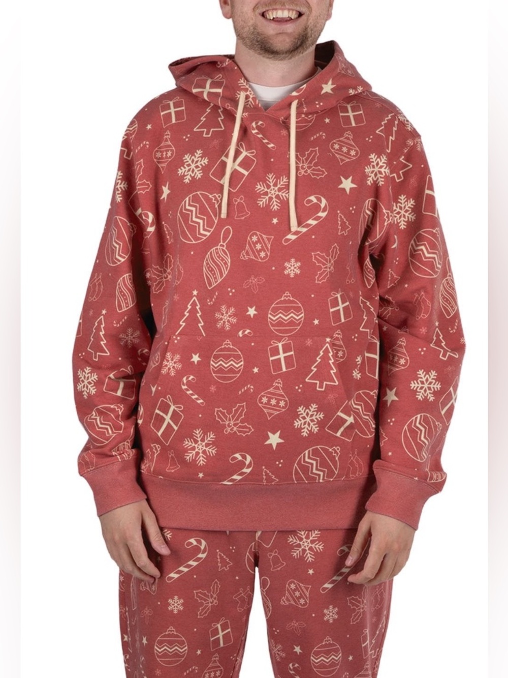 Men's Holiday Fleece Set - Size L